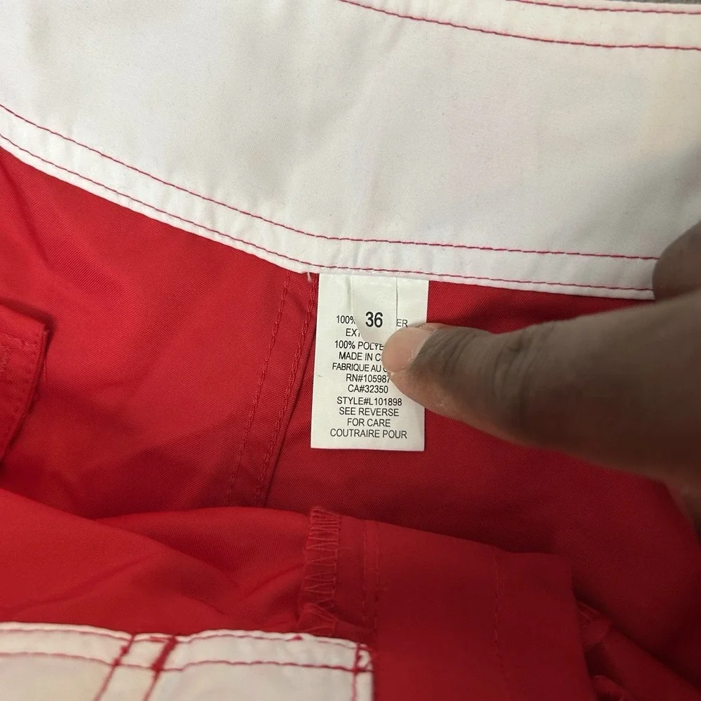 2-Pack Quiksilver Boardshorts Mens Size 36 Red Floral Surf Swim Beach Trunks-NWT